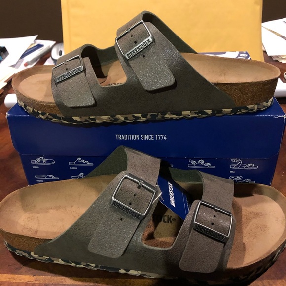 Birkenstock Shoes | Arizona Camo Green 13 M Mens New | Poshmark